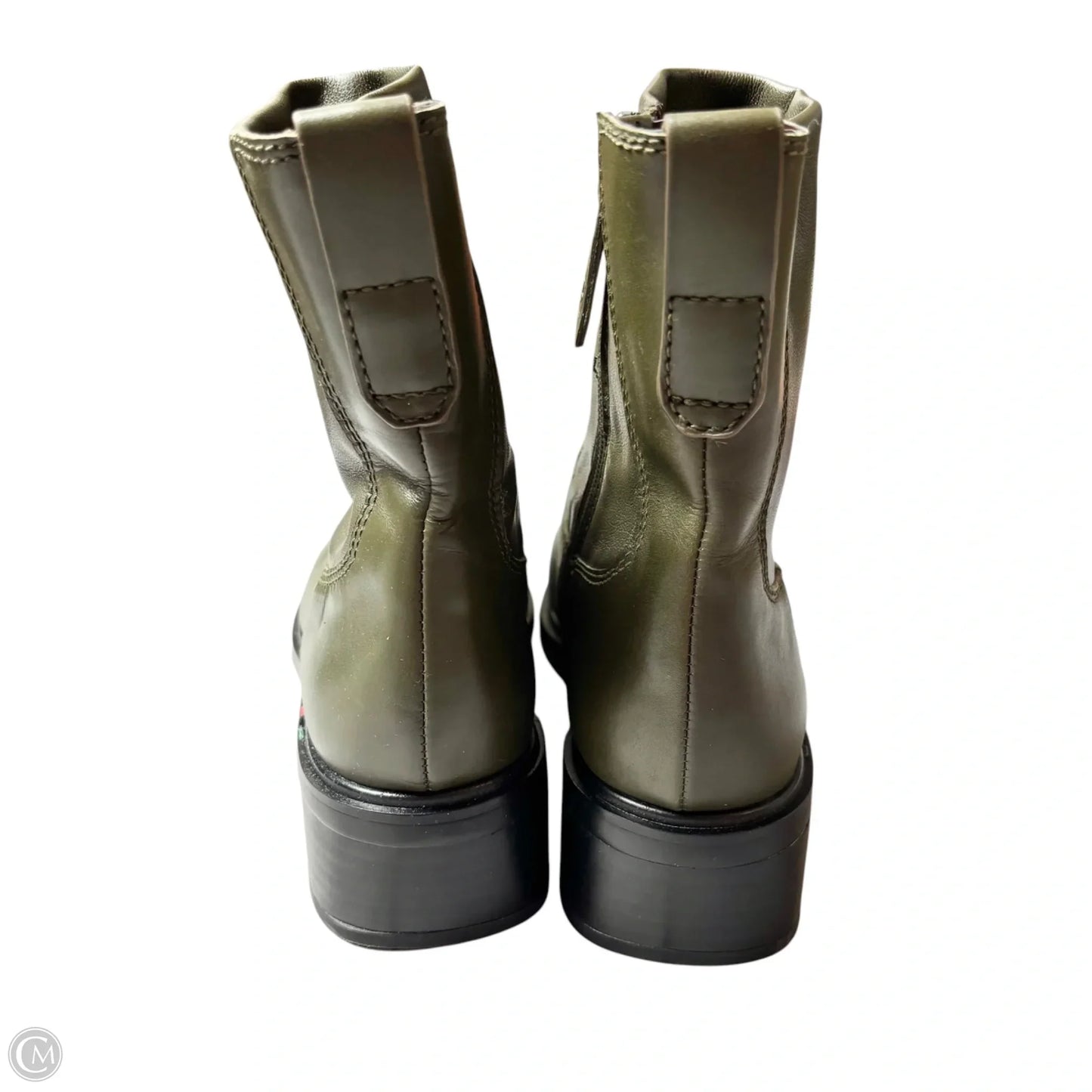 Boots Ankle Flats By Franco Sarto In Green, Size: 6.5