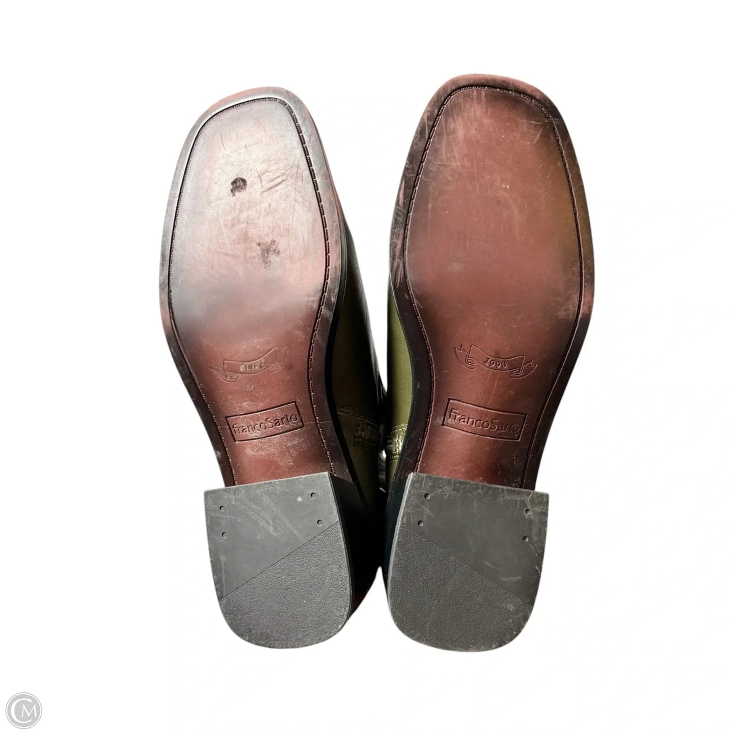 Boots Ankle Flats By Franco Sarto In Green, Size: 6.5