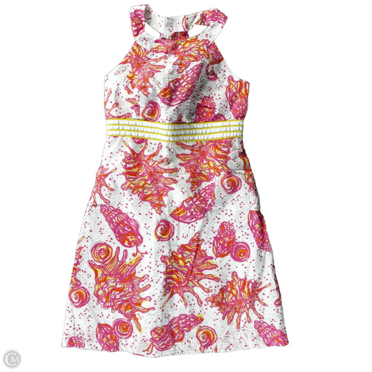 Dress Designer By Lilly Pulitzer In Pink & White, Size: S