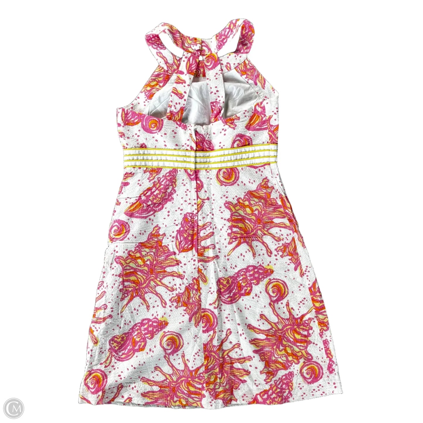 Dress Designer By Lilly Pulitzer In Pink & White, Size: S