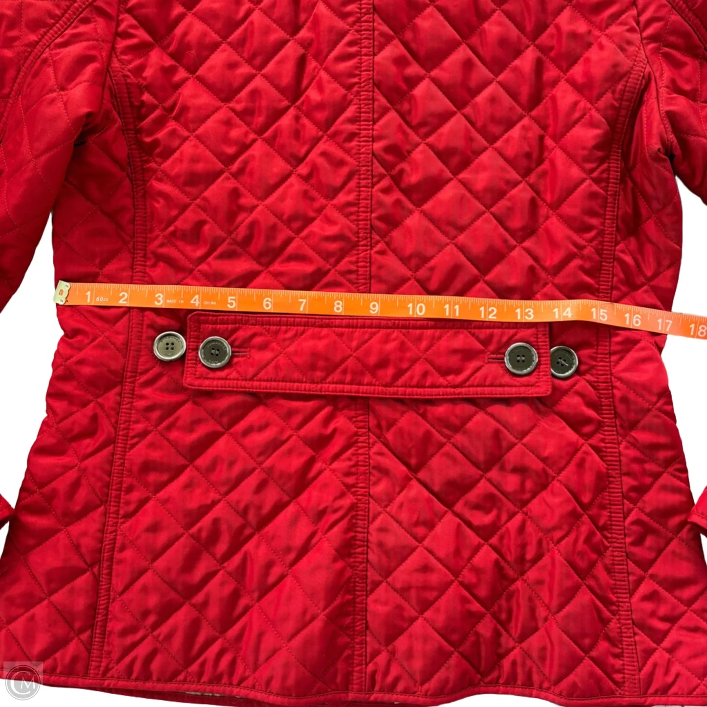 Jacket Luxury Designer By Burberry In Red, Size: S