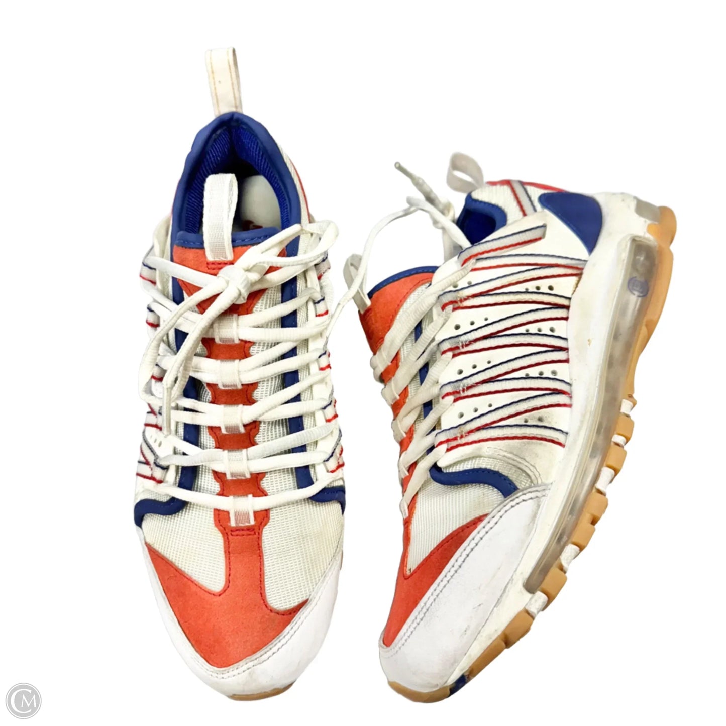 Shoes Sneakers By Nike In Blue & Red & White, Size: 9