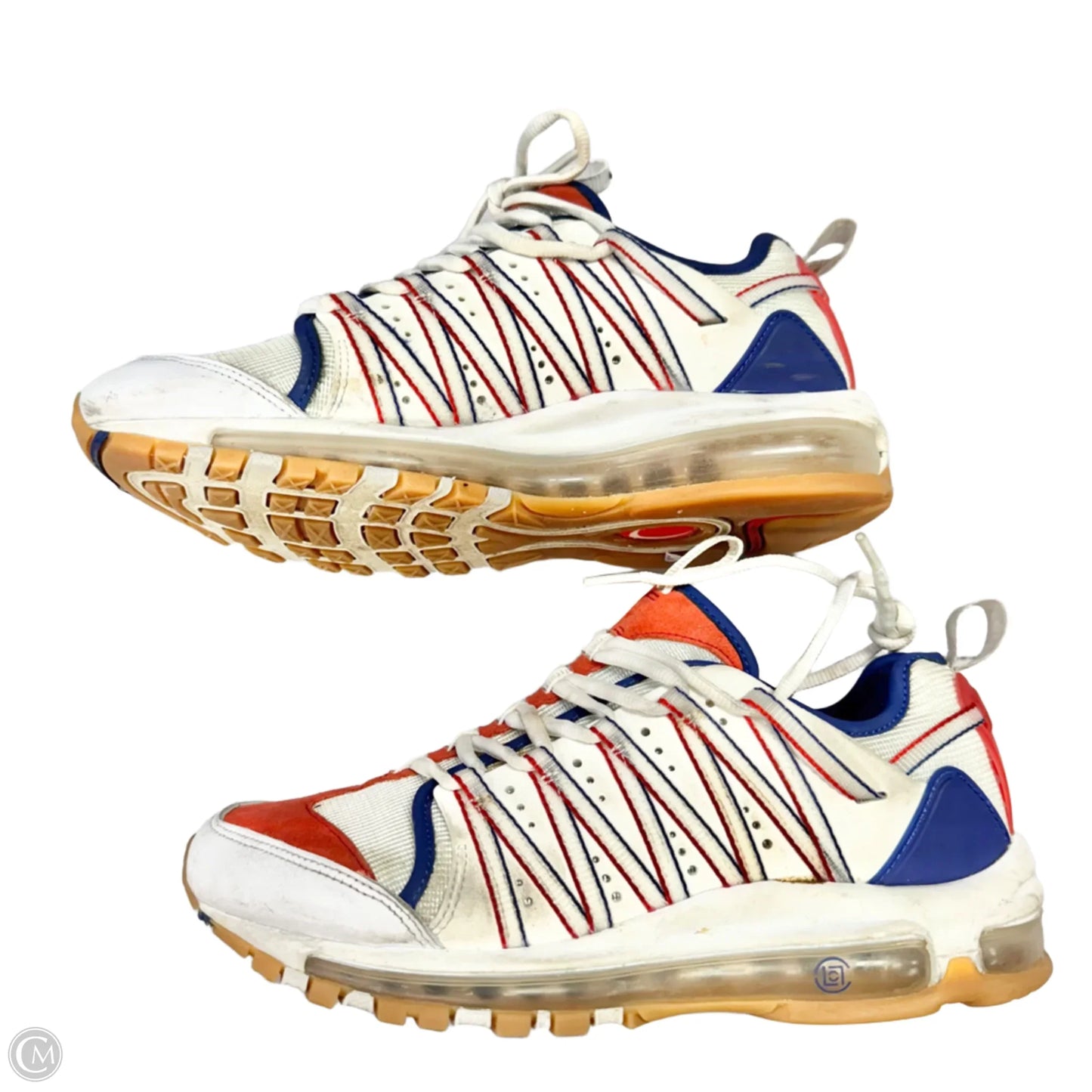 Shoes Sneakers By Nike In Blue & Red & White, Size: 9