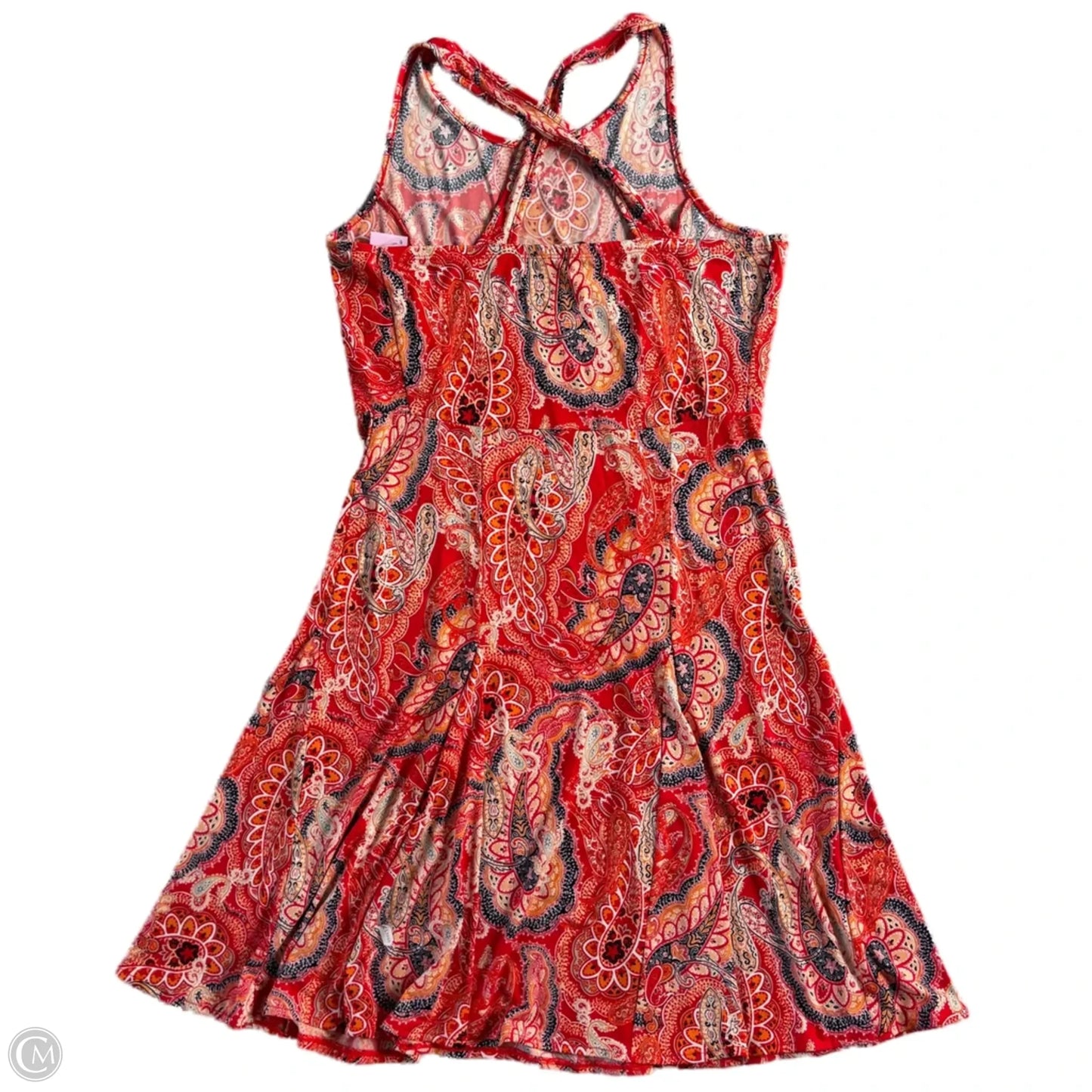 Dress Casual Midi By Banana Republic In Paisley Print, Size: M
