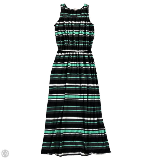 Dress Casual Maxi By Merona In Black & Green, Size: M