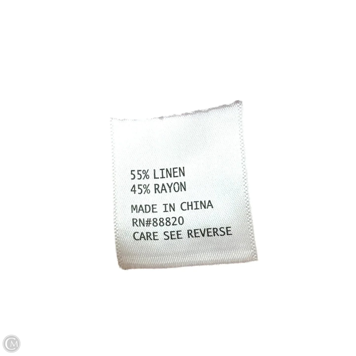 Pants Linen By Christian Siriano In Multi-colored, Size: S