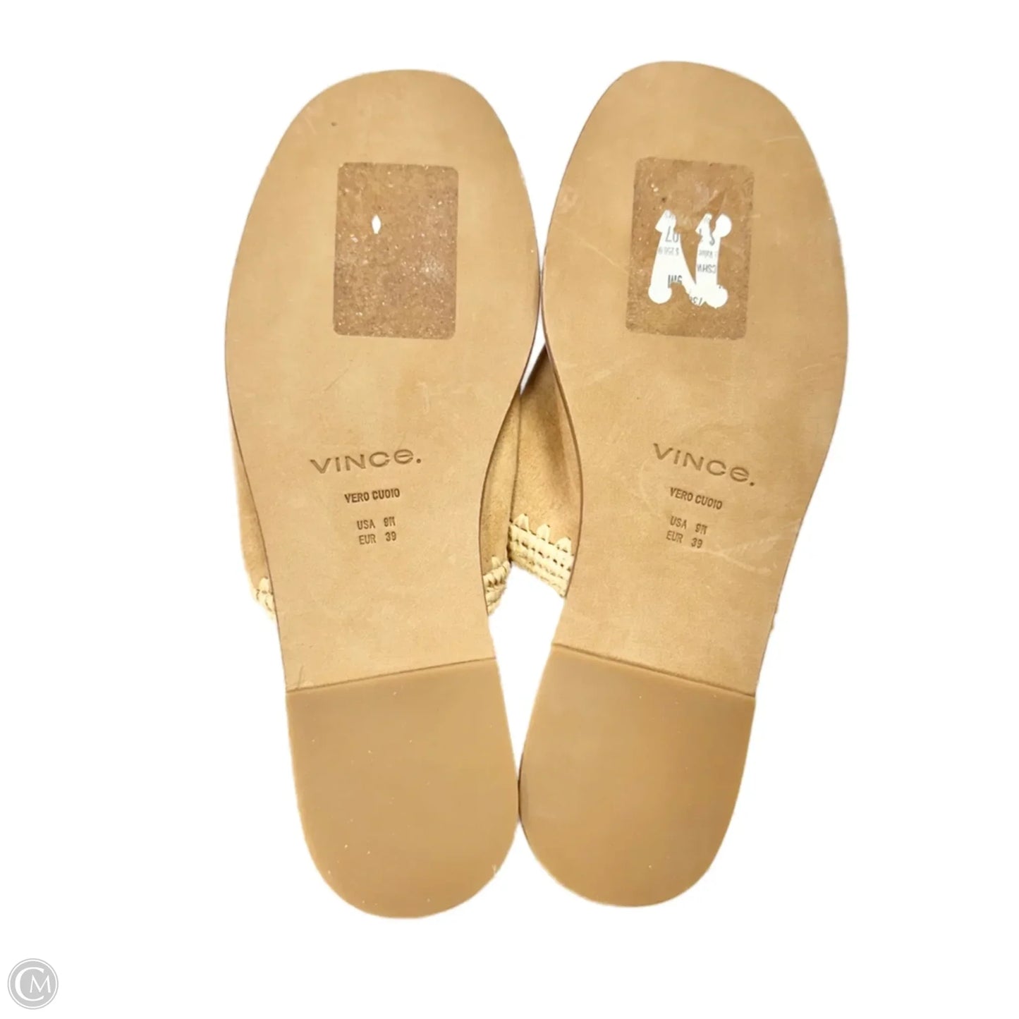 Sandals Flats By Vince In Tan, Size: 9
