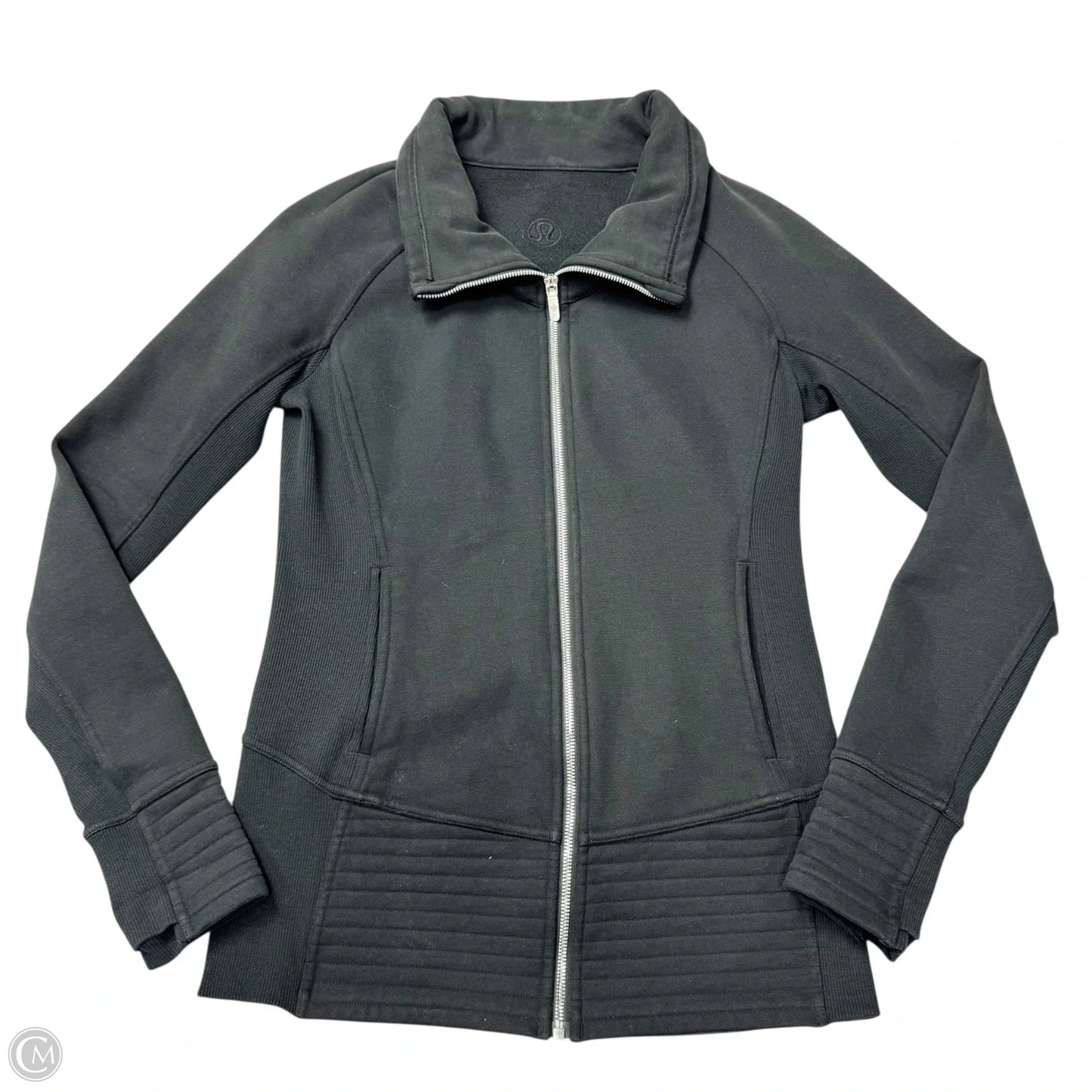Athletic Jacket By Lululemon In Black, Size: M