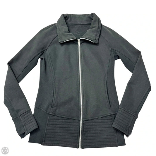Athletic Jacket By Lululemon In Black, Size: M