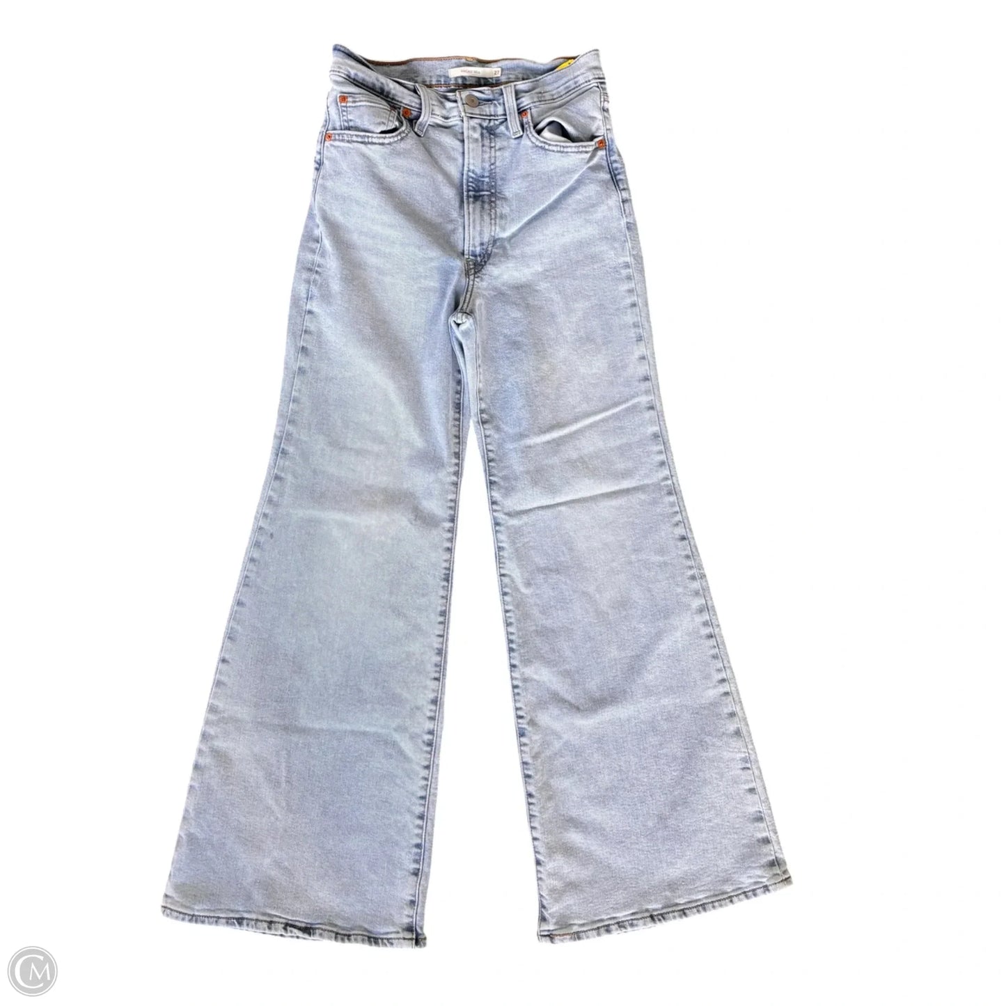 Jeans Wide Leg By Levis In Blue Denim, Size: 4