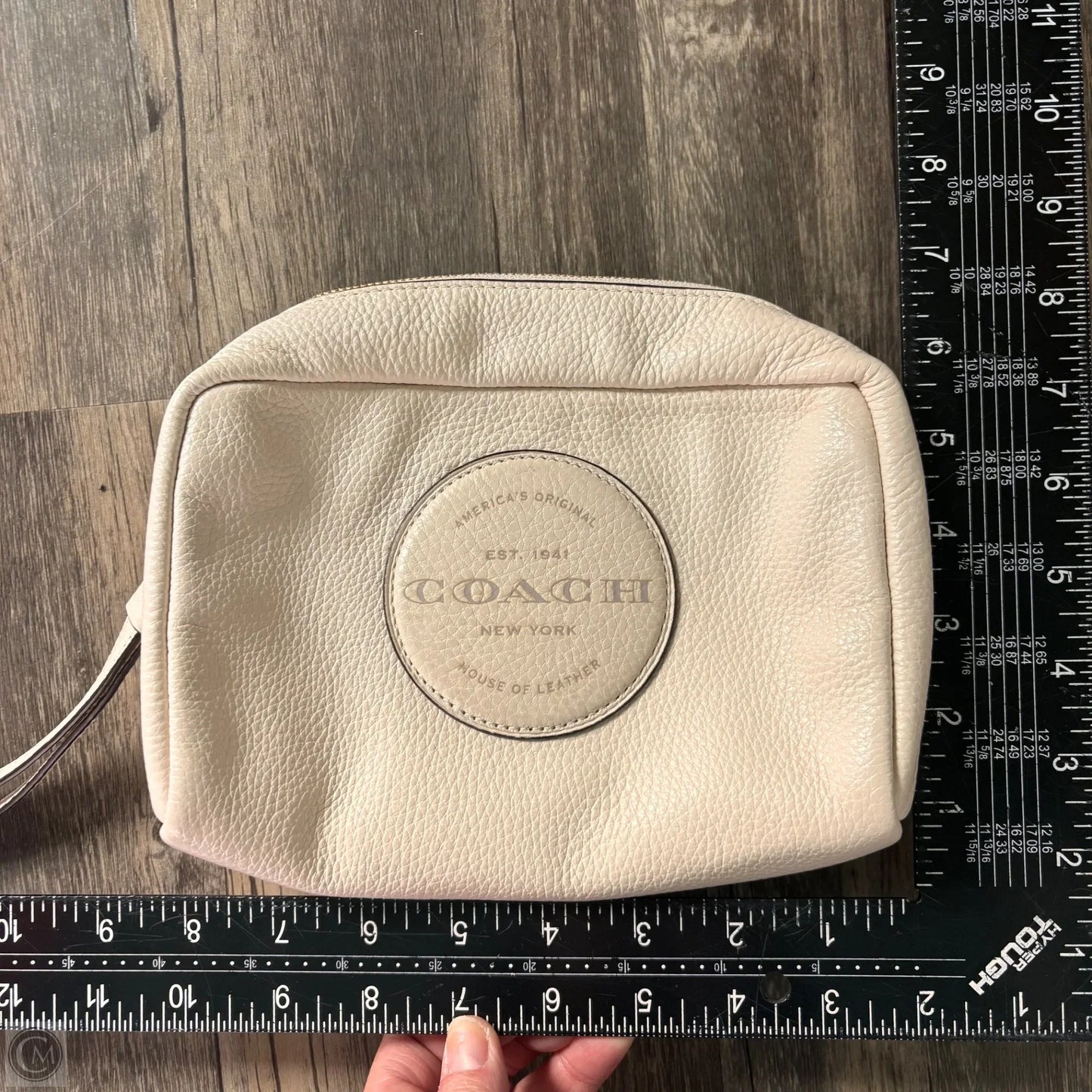 Makeup Bag Designer By Coach, Size: Medium