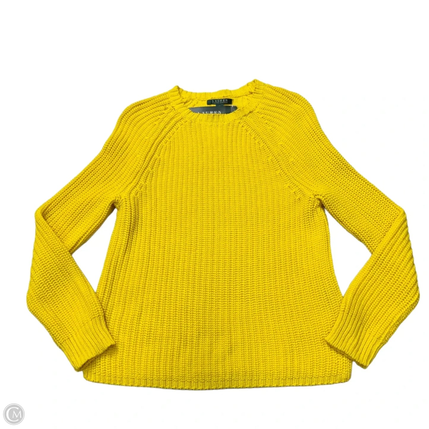 Sweater By Lauren By Ralph Lauren In Yellow, Size: M