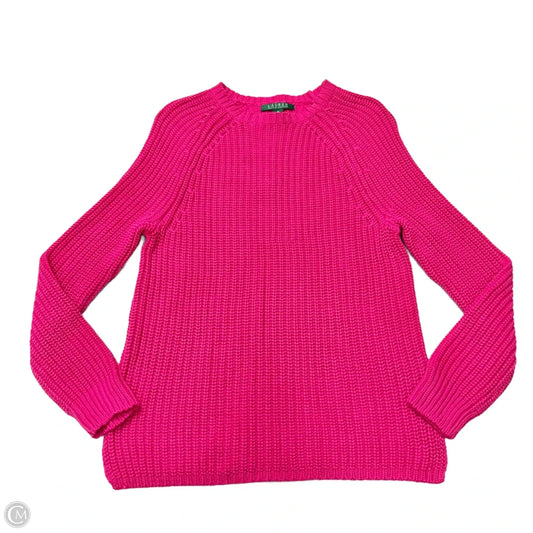 Sweater By Lauren By Ralph Lauren In Pink, Size: M