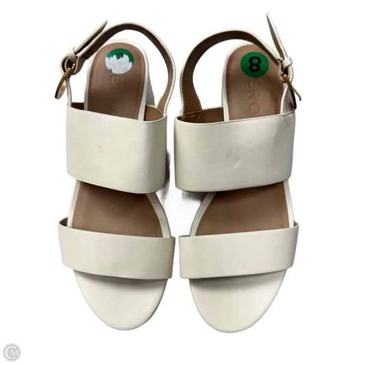 Sandals Heels Block By Aerosoles In Cream, Size: 8