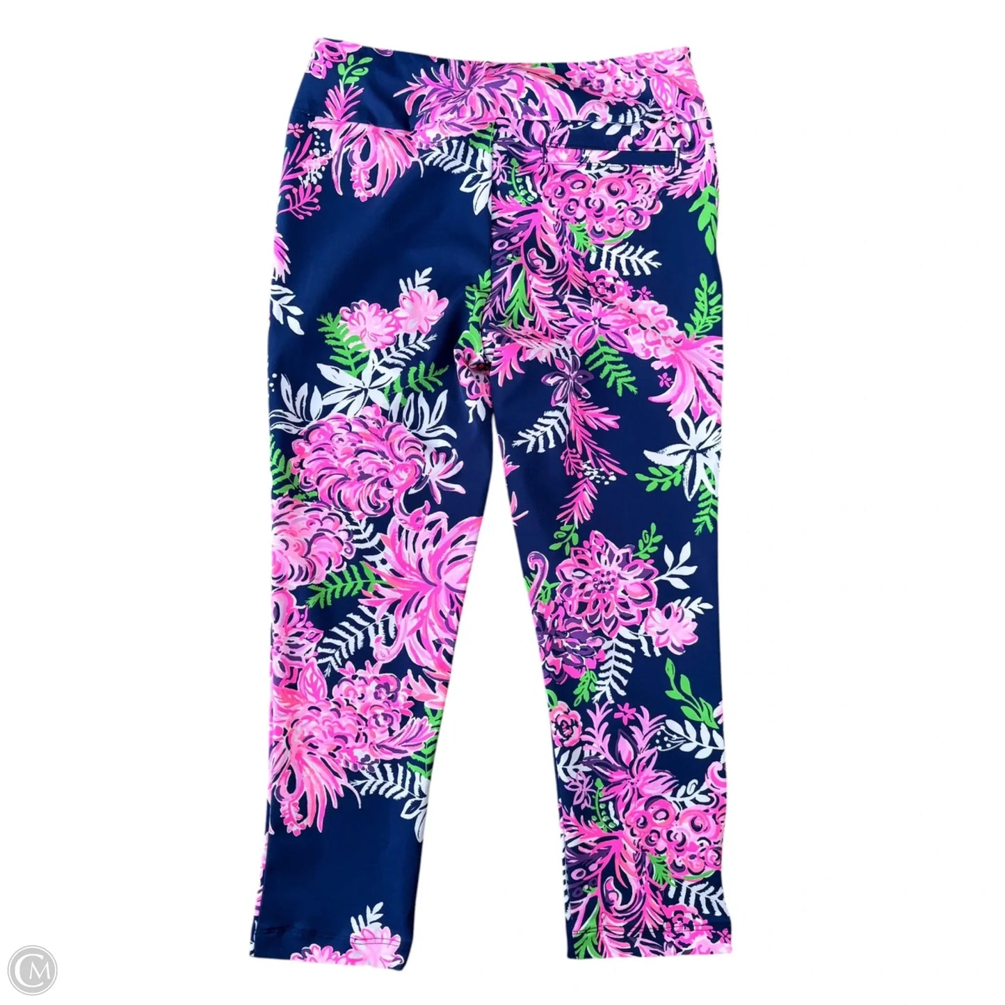 Pants Designer By Lilly Pulitzer In Blue & Pink, Size: M