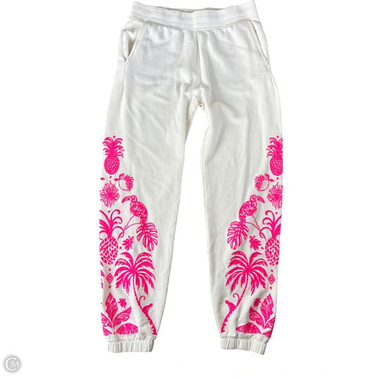 Pants Designer By Lilly Pulitzer In Pink & White, Size: S