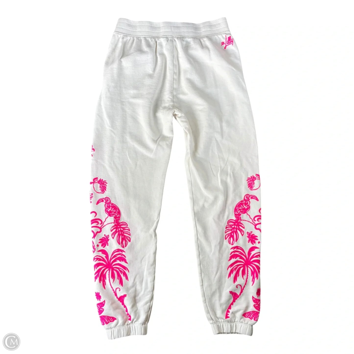 Pants Designer By Lilly Pulitzer In Pink & White, Size: S