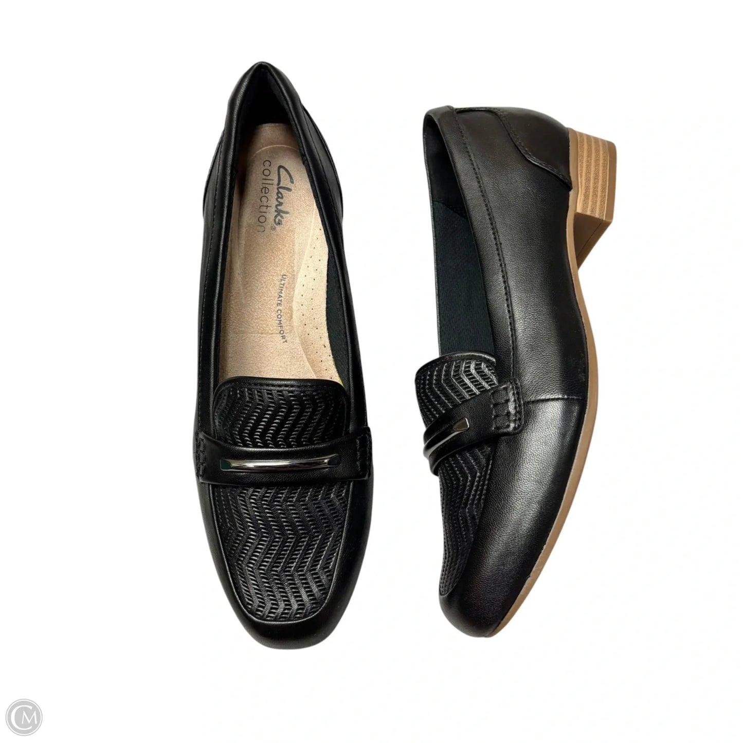 Shoes Heels Kitten By Clarks In Black, Size: 8.5