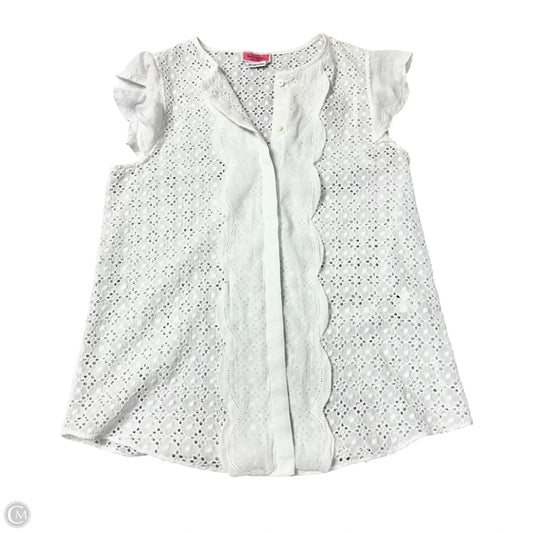Top Sleeveless Designer By Kate Spade In White, Size: Xxs
