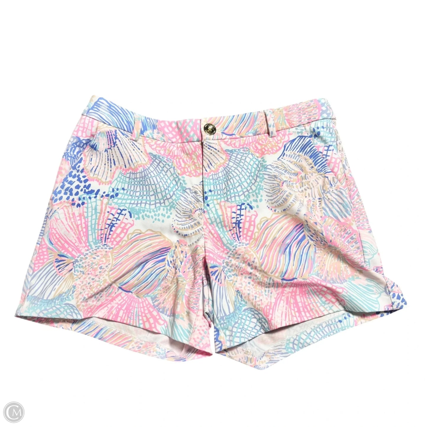 Shorts Designer By Lilly Pulitzer In Pink & White, Size: 8