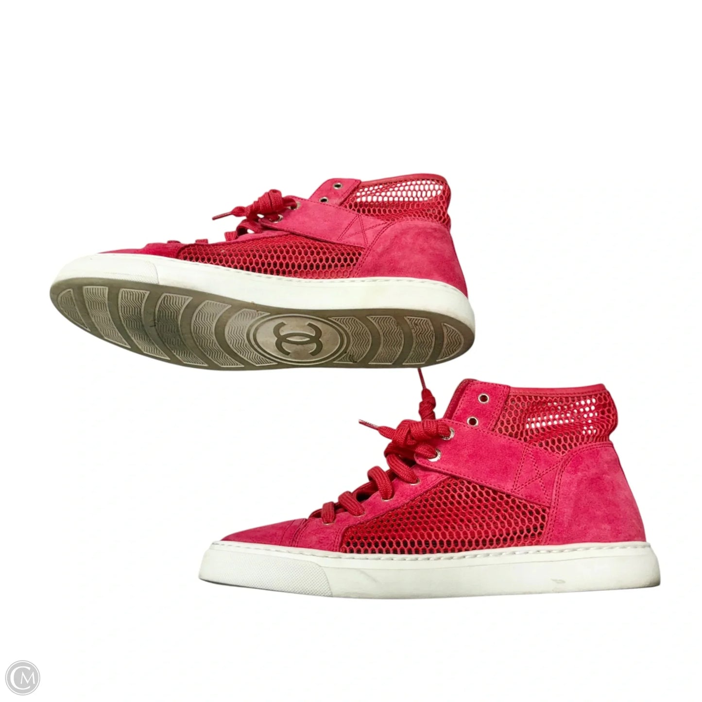 Shoes Luxury Designer By Chanel In Red, Size: 8