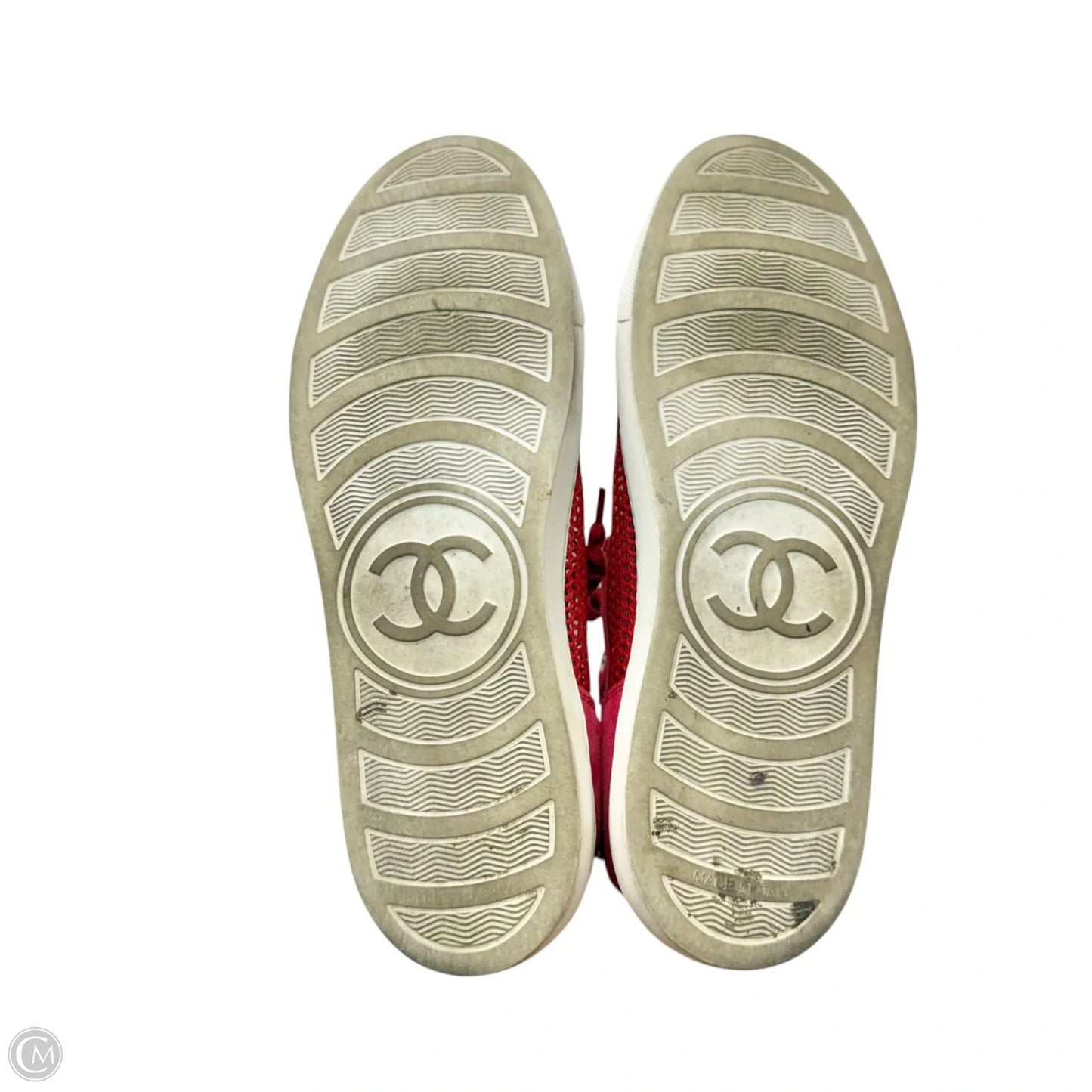 Shoes Luxury Designer By Chanel In Red, Size: 8
