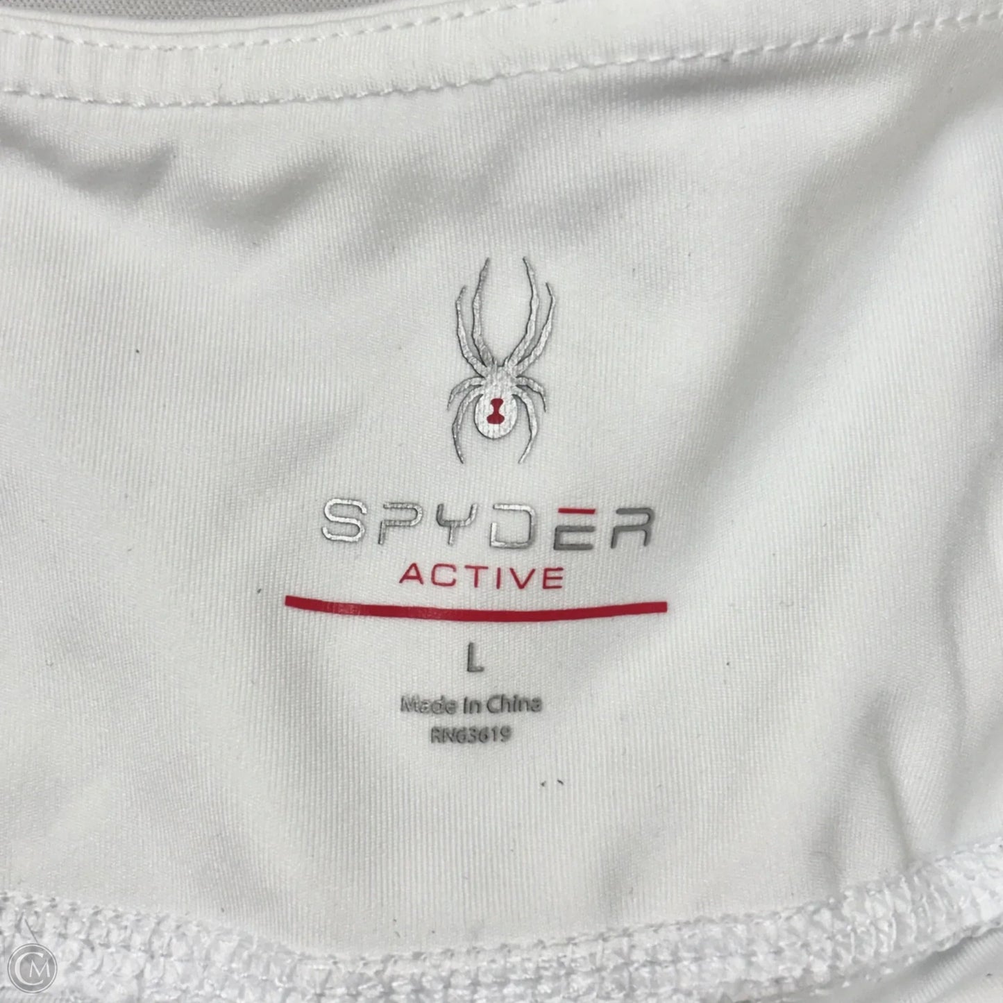 Athletic Shorts By Spyder In White, Size: L