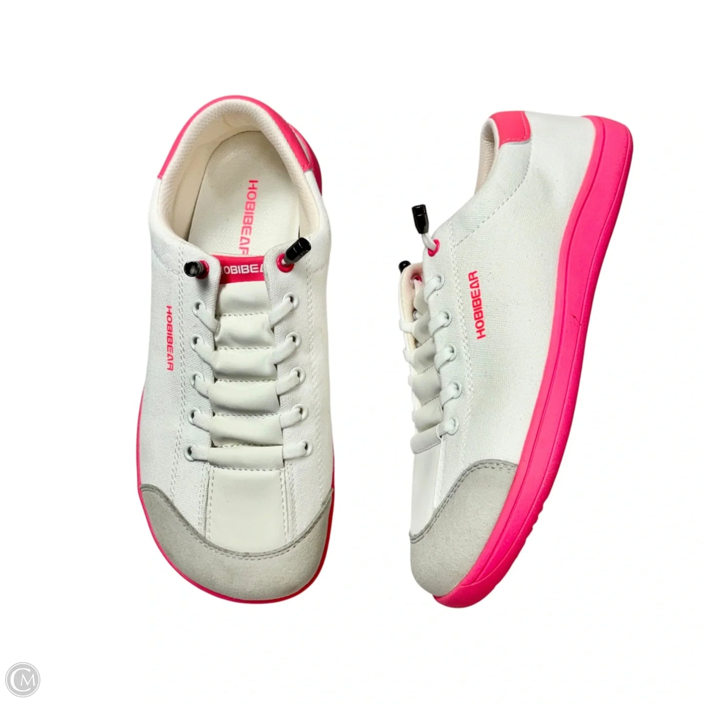 Shoes Sneakers By Hobibear In Pink & White, Size: 9.5