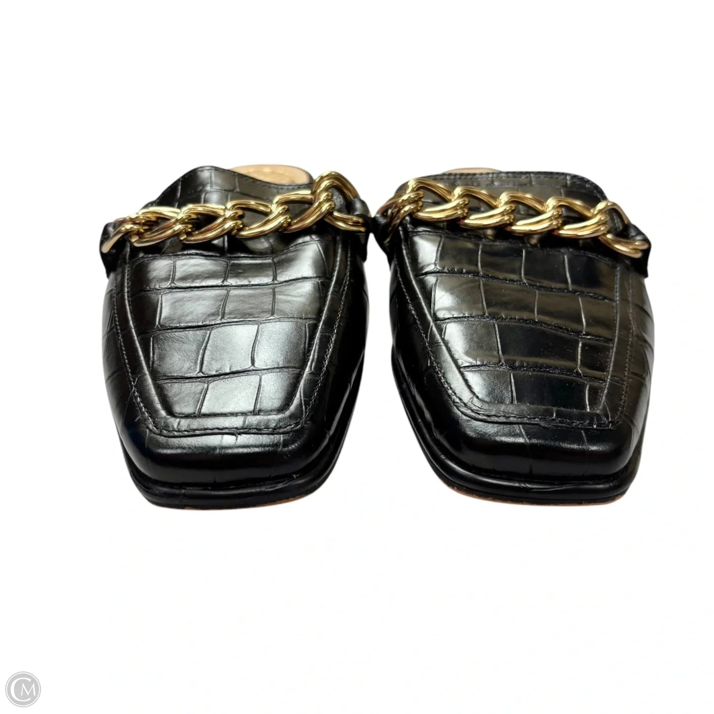 Shoes Flats By Vince Camuto In Black & Gold, Size: 7.5