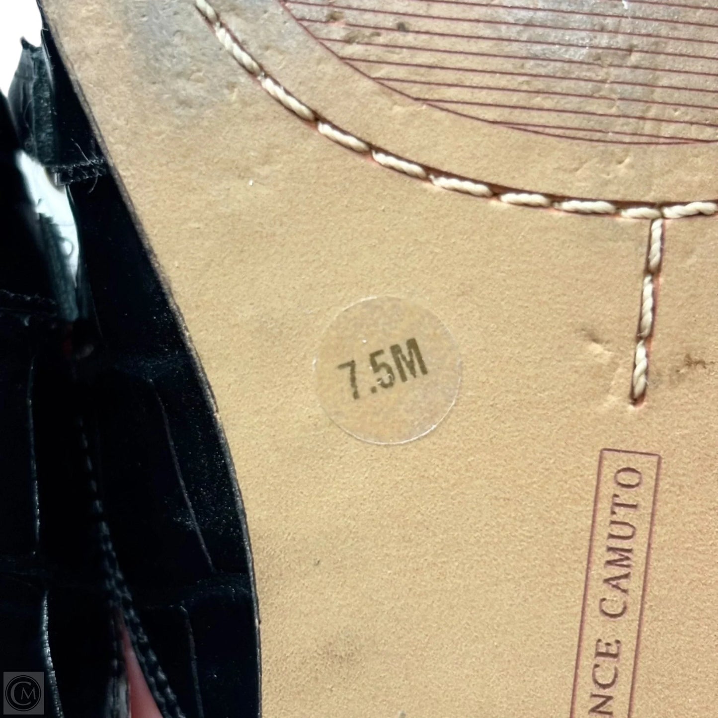 Shoes Flats By Vince Camuto In Black & Gold, Size: 7.5