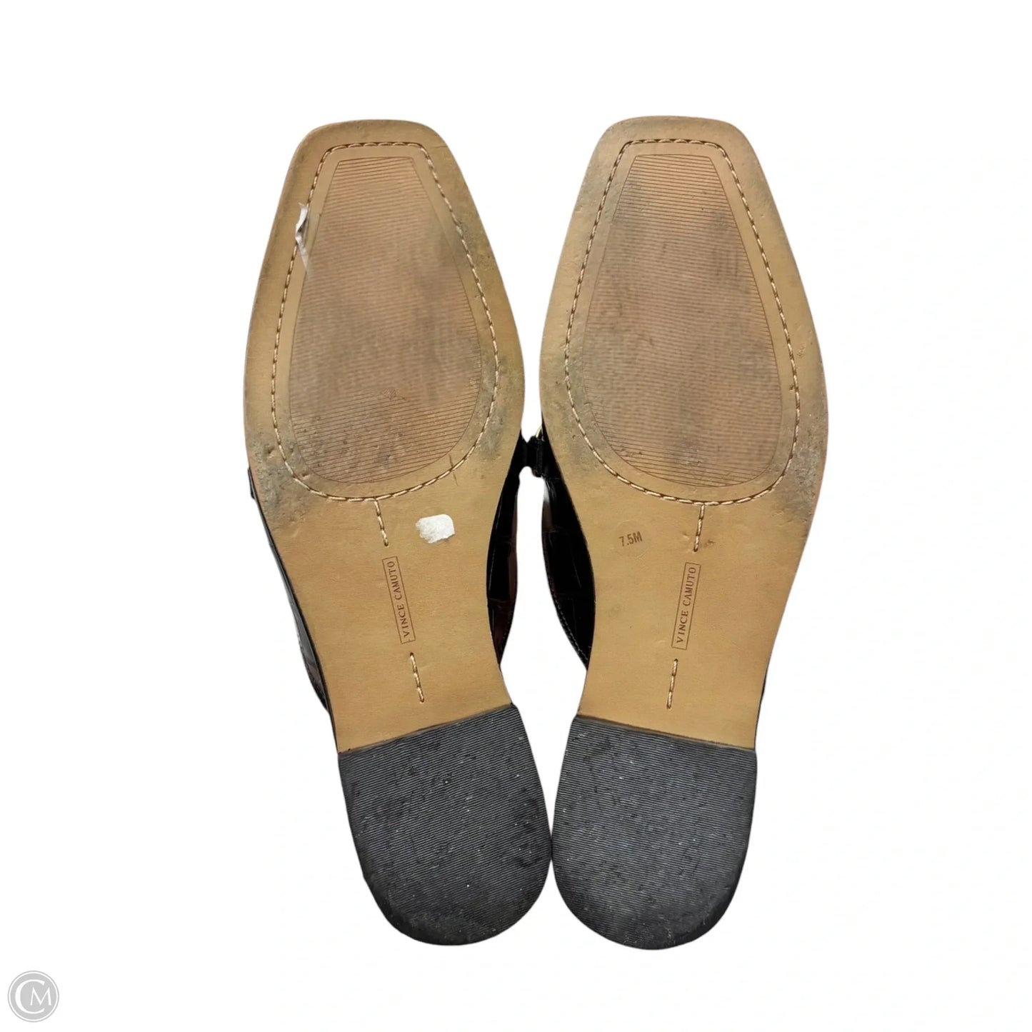 Shoes Flats By Vince Camuto In Black & Gold, Size: 7.5