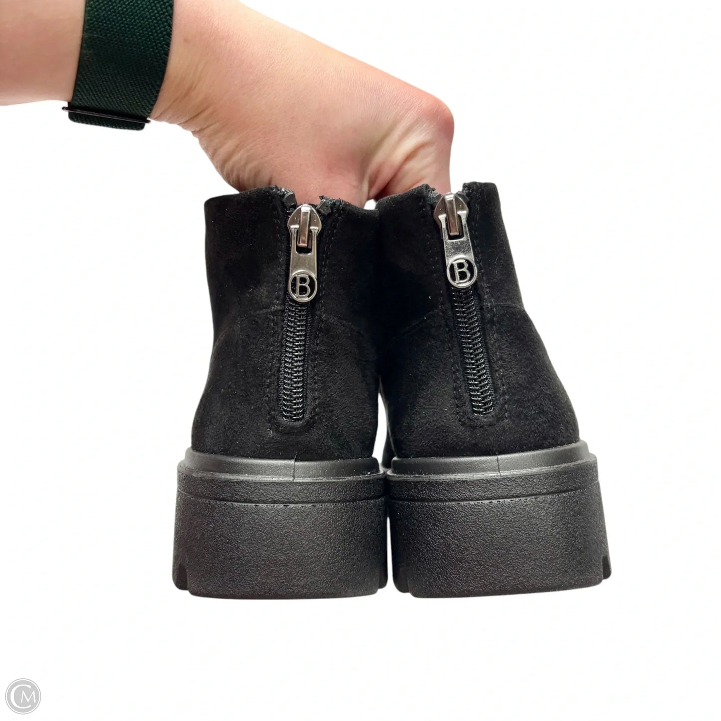 Boots Ankle Flats By Bzees In Black, Size: 7