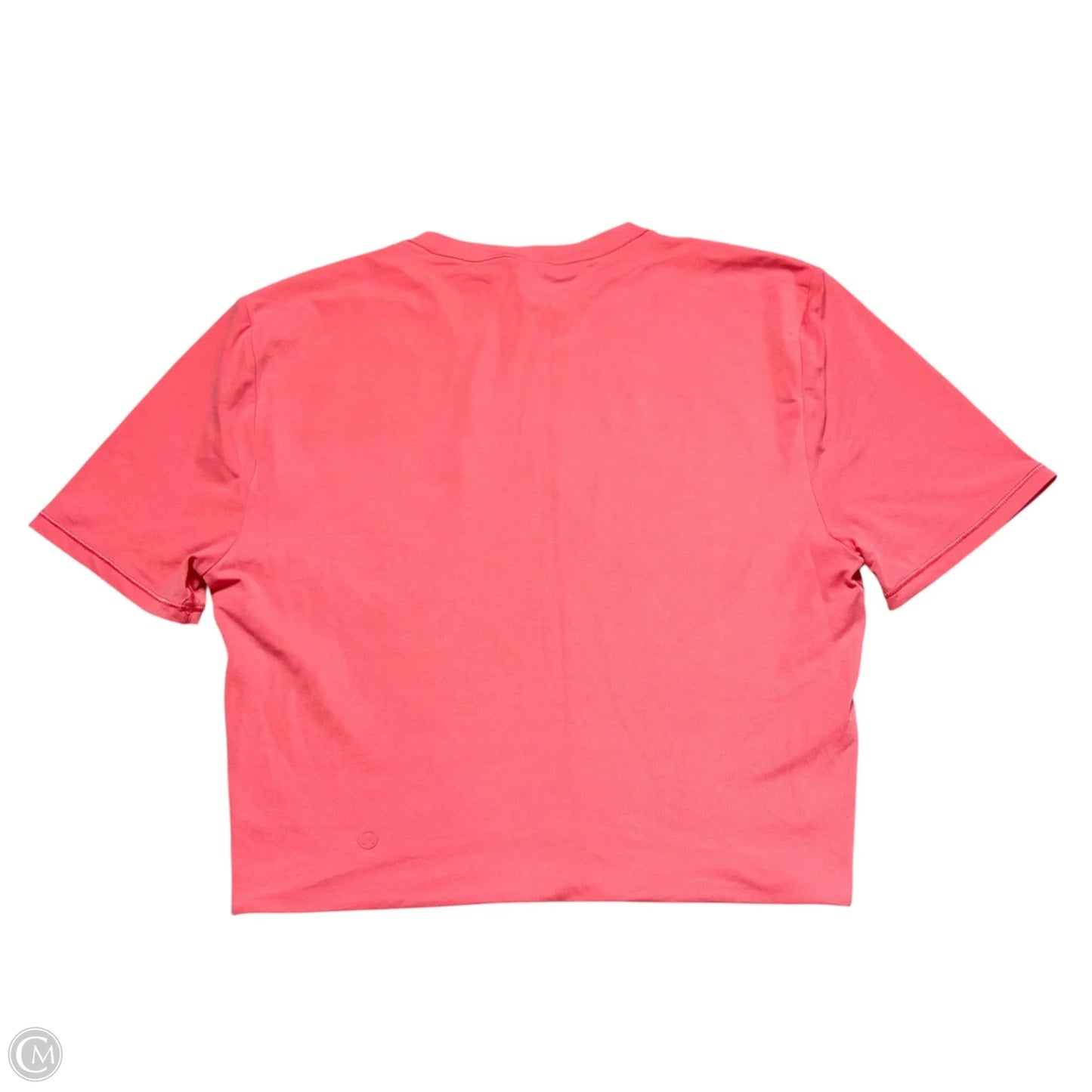 Athletic Top Short Sleeve By Lululemon In Pink, Size: M