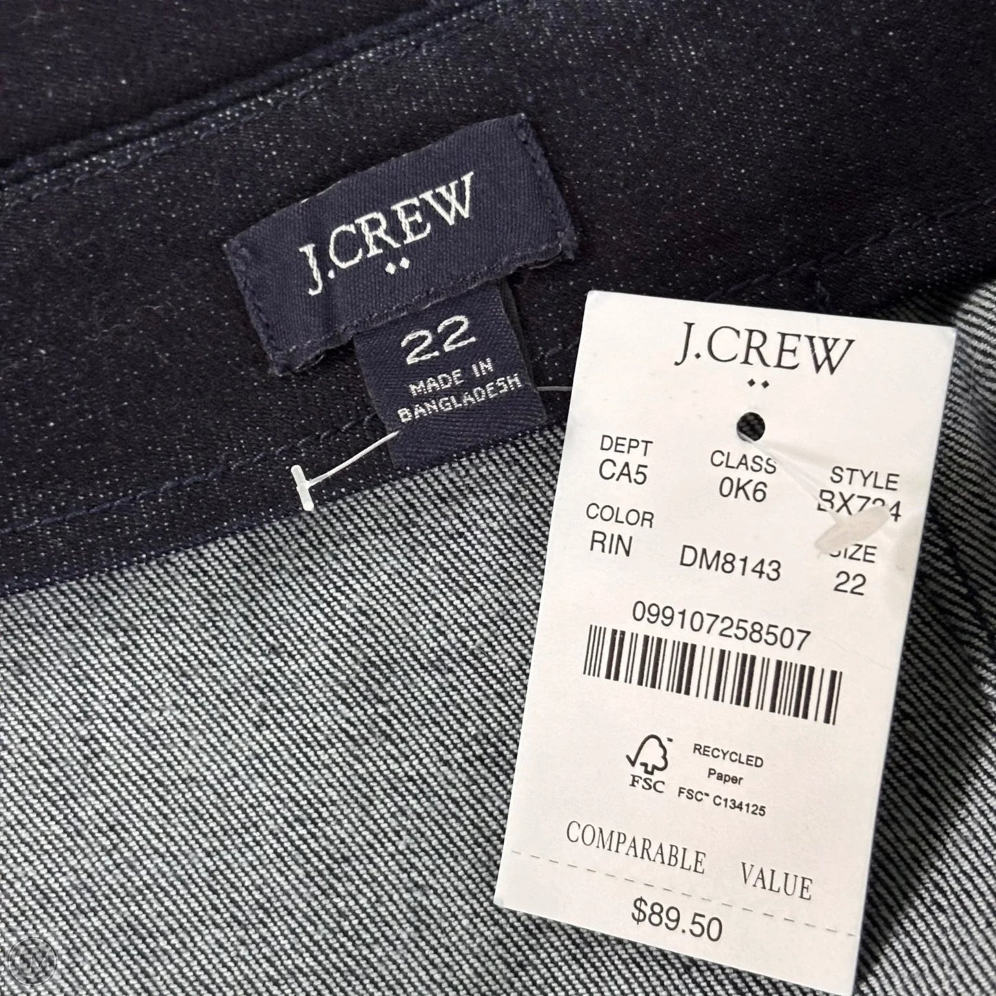 Skirt Midi By J. Crew In Blue Denim, Size: 3x