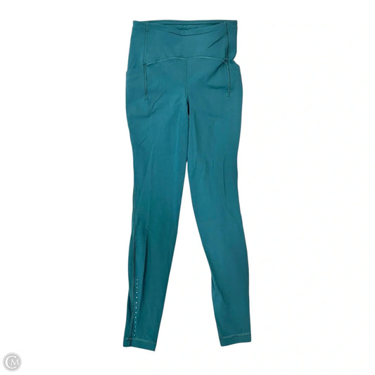 Athletic Leggings By Lululemon In Teal, Size: 4