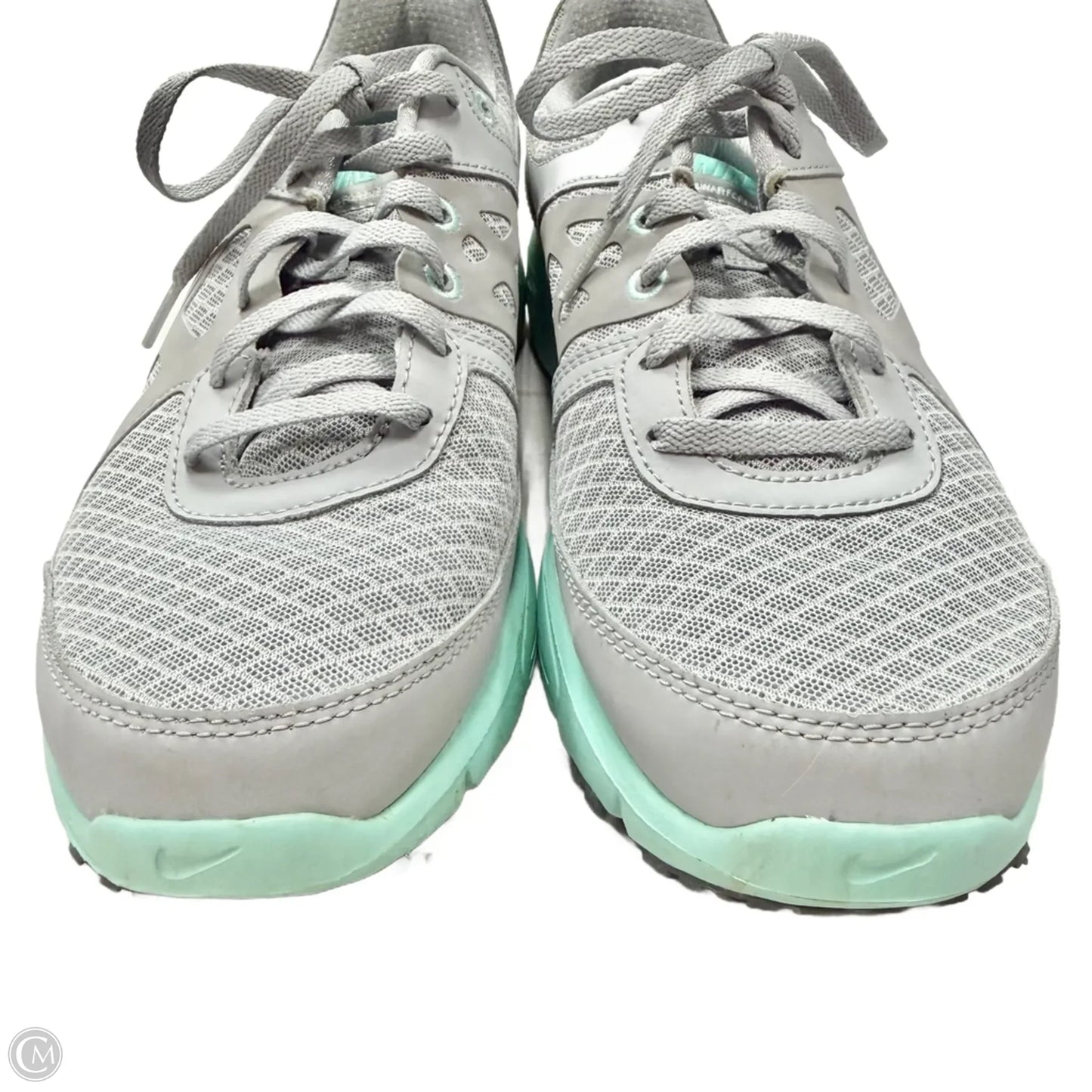 Shoes Athletic By Nike In Grey & Orange, Size: 9