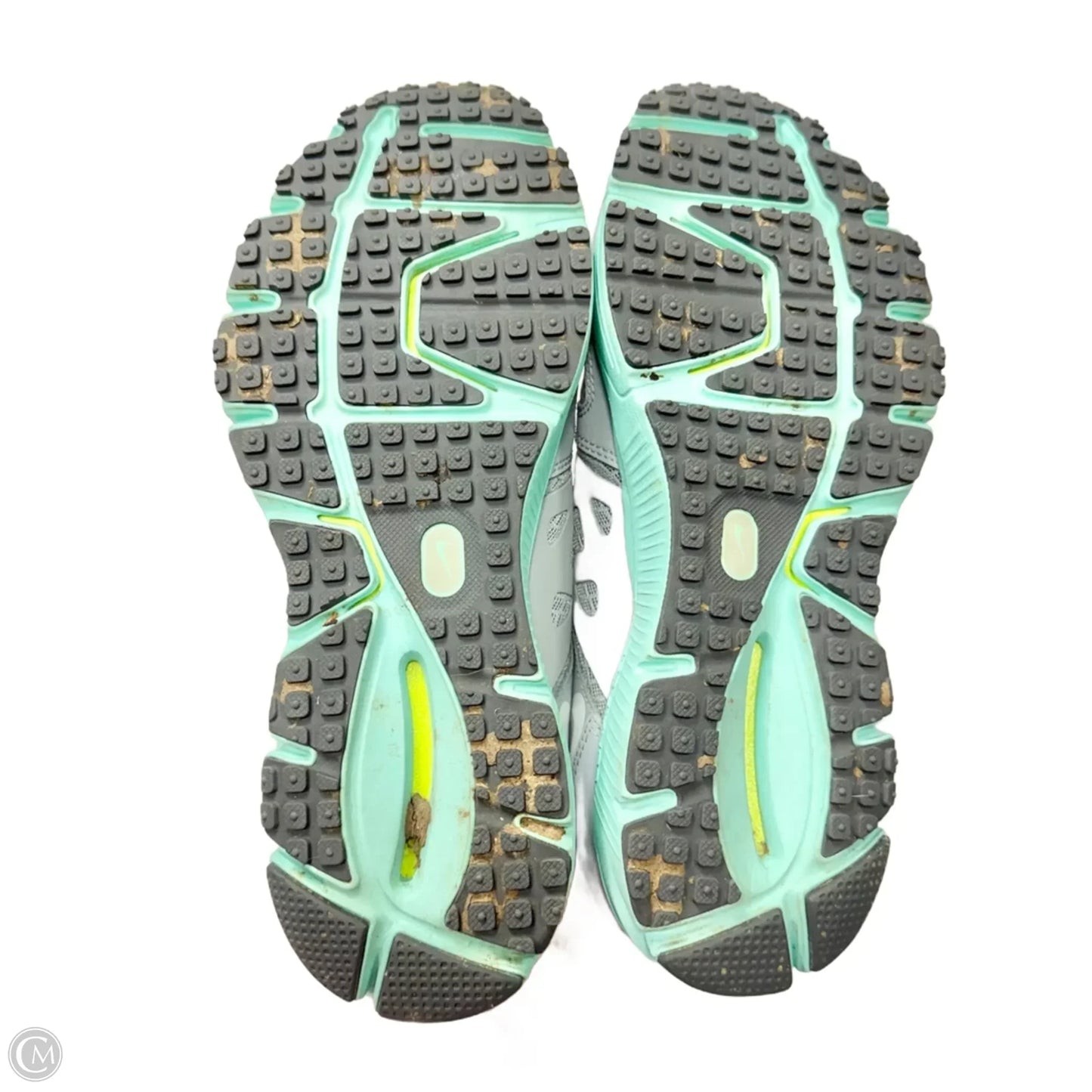 Shoes Athletic By Nike In Grey & Orange, Size: 9