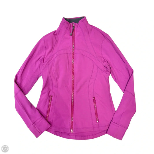 Athletic Jacket By Lululemon In Purple, Size: 10