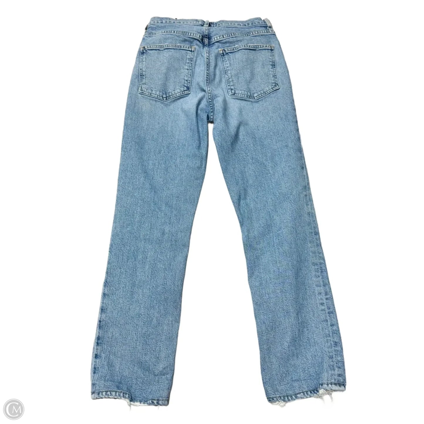 Jeans Straight By Agolde In Blue Denim, Size: 2