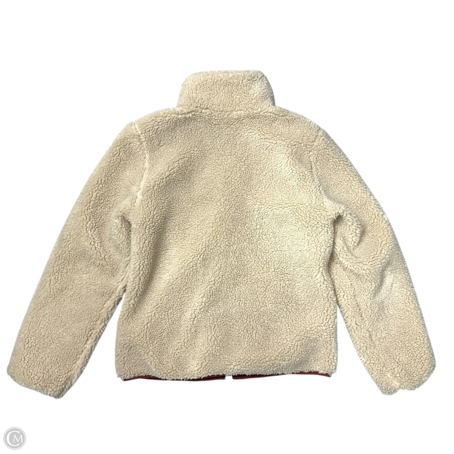 Coat Faux Fur & Sherpa By Faherty In Cream, Size: M