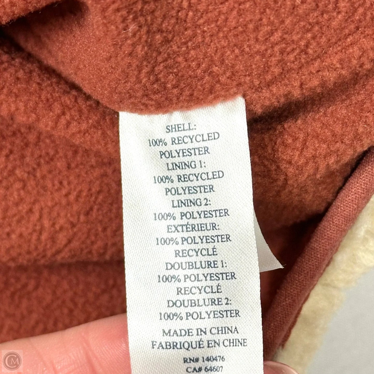 Coat Faux Fur & Sherpa By Faherty In Cream, Size: M