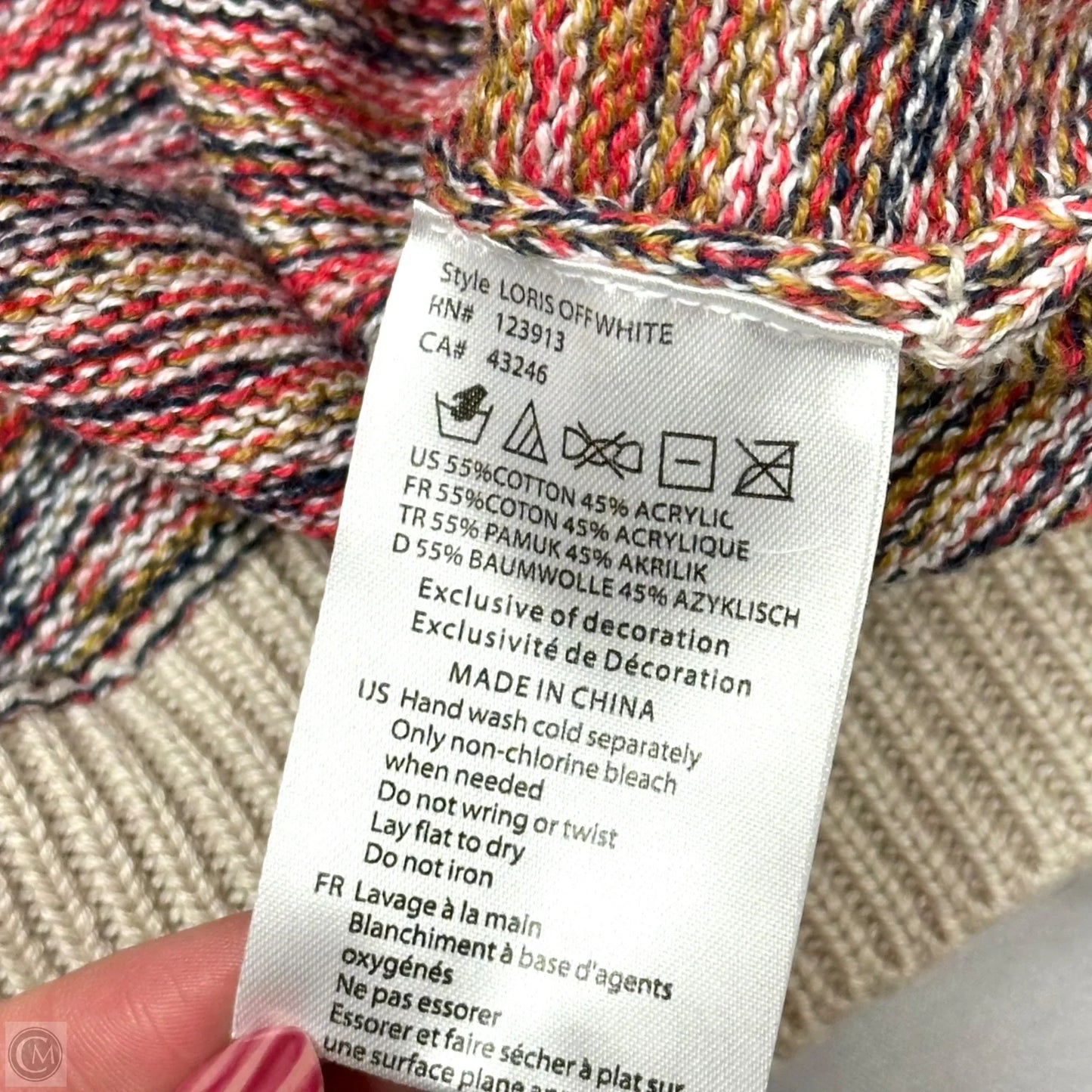 Sweater By Jachs Girlfirend In Multi-colored, Size: Xl