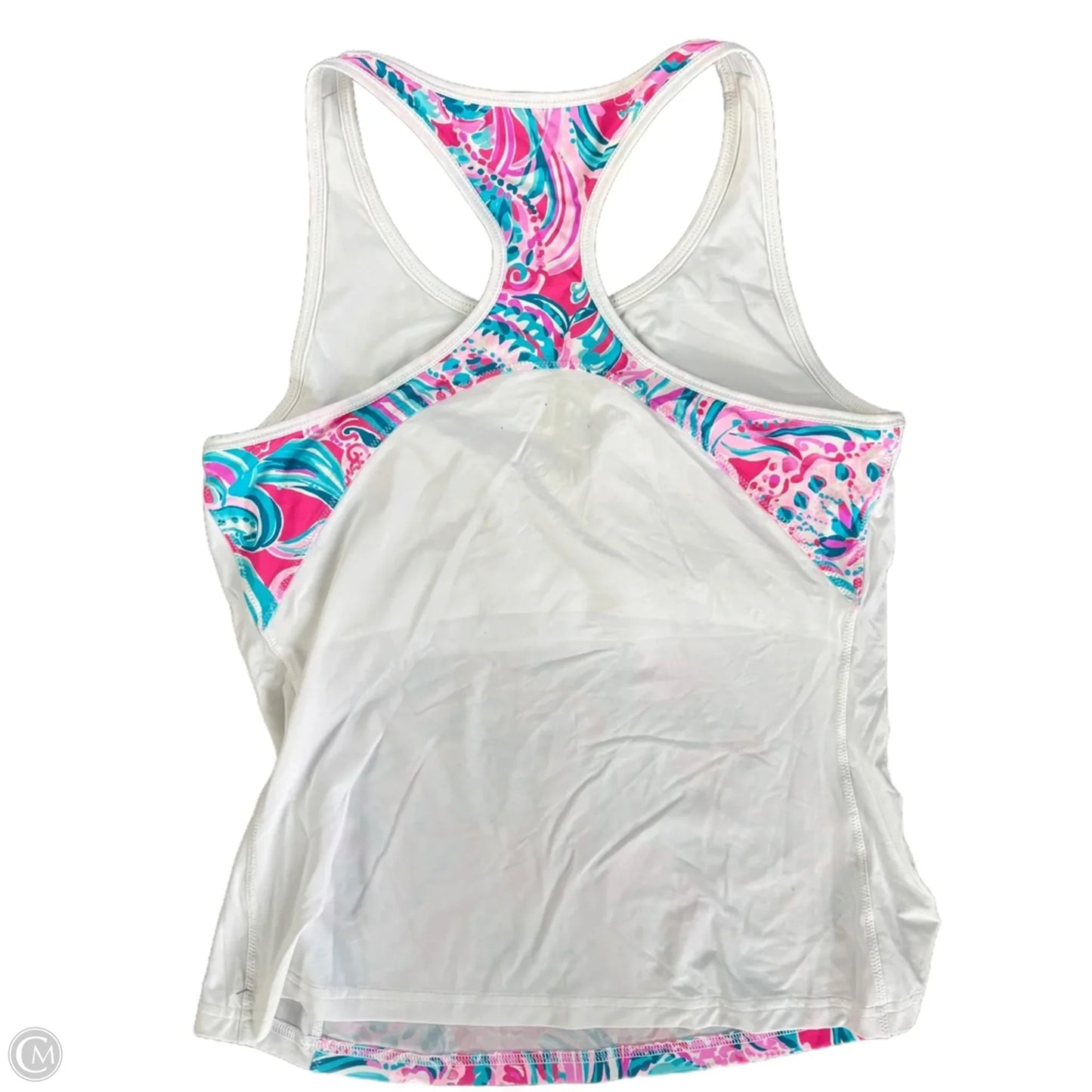 Athletic Tank Top By Fila In Blue & Pink, Size: M