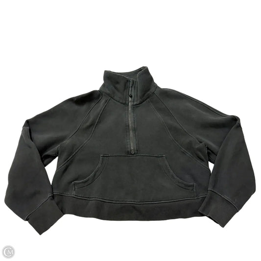 Athletic Sweatshirt Collar By Lululemon In Black, Size: M