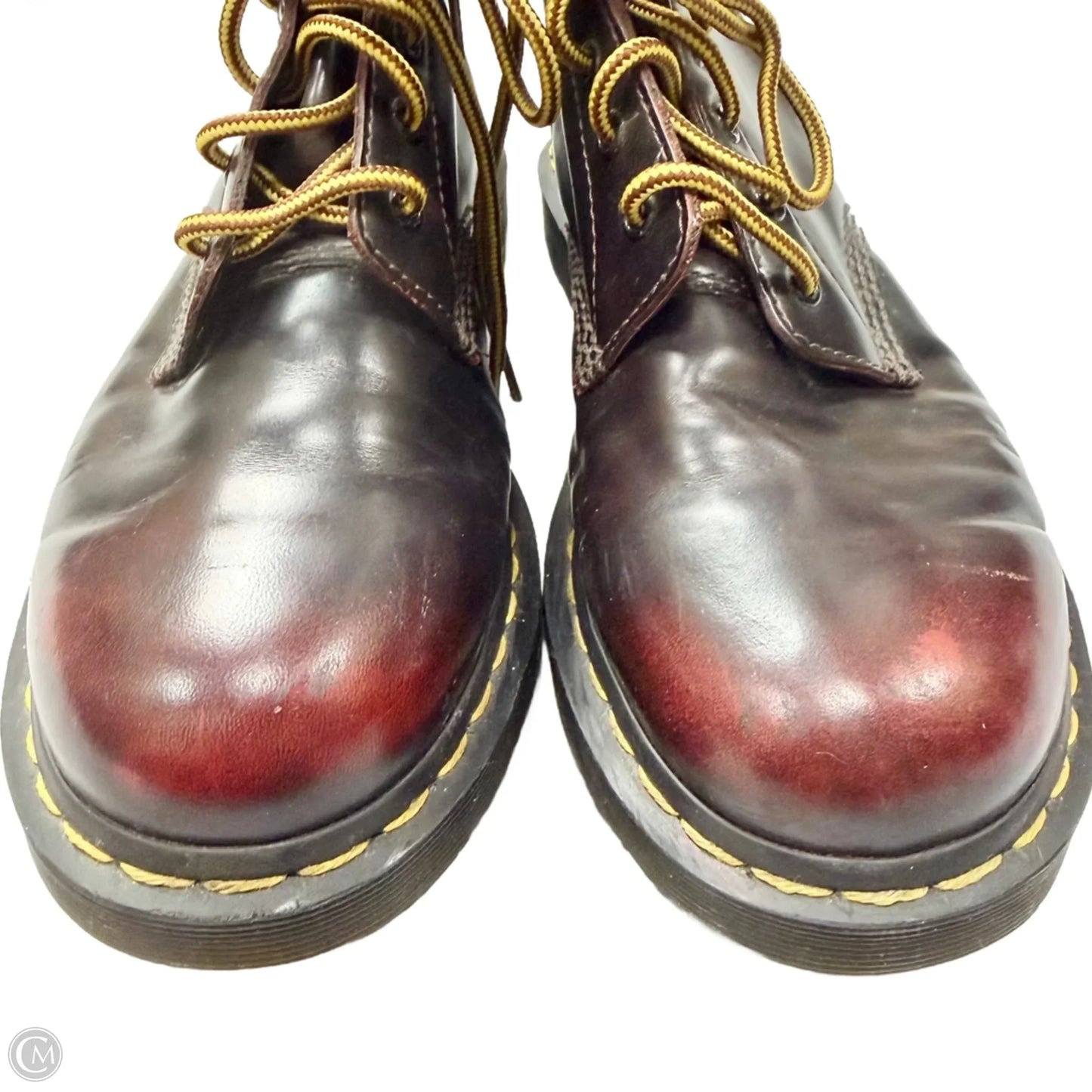 Boots Combat By Dr Martens In Black & Red, Size: 10