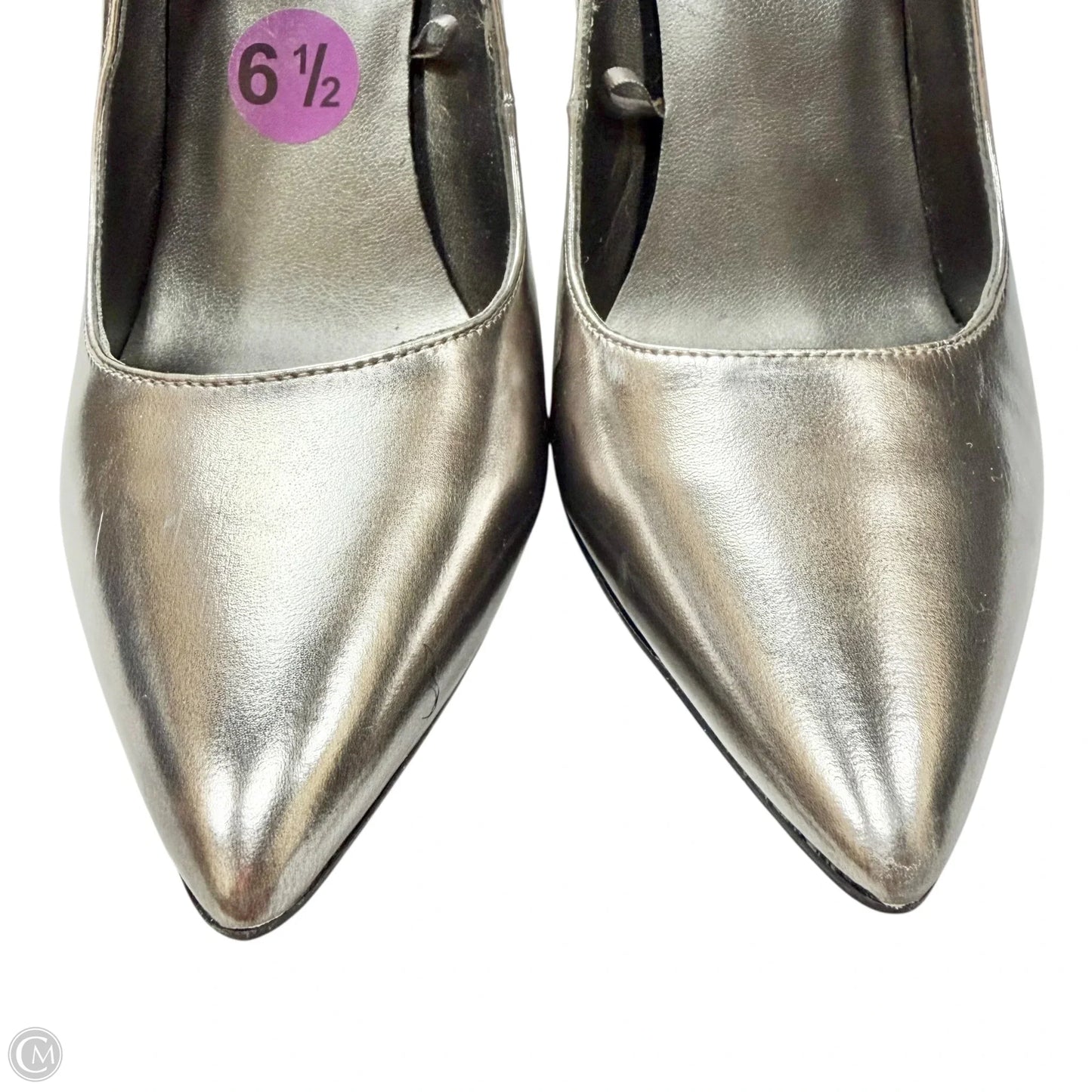 Shoes Heels Stiletto By Marc Fisher In Silver, Size: 6.5