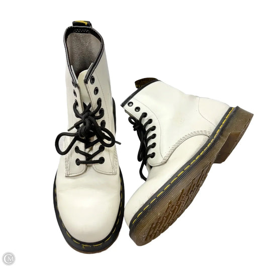 Boots Combat By Dr Martens In White, Size: 7