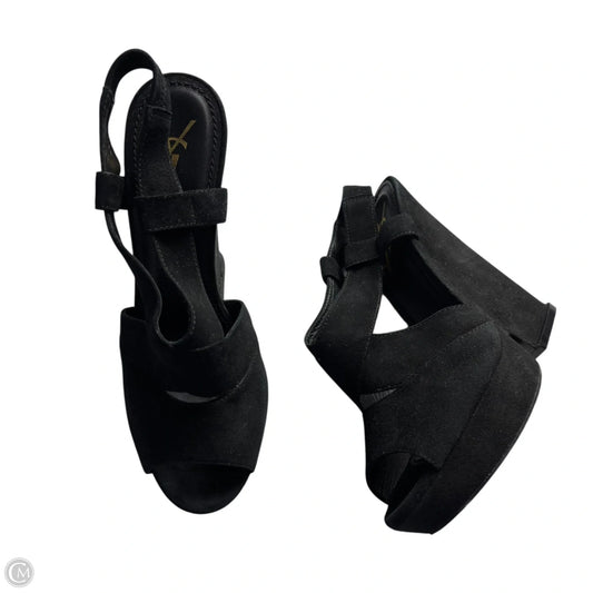 Shoes Luxury Designer By Yves Saint Laurent In Black, Size: 8