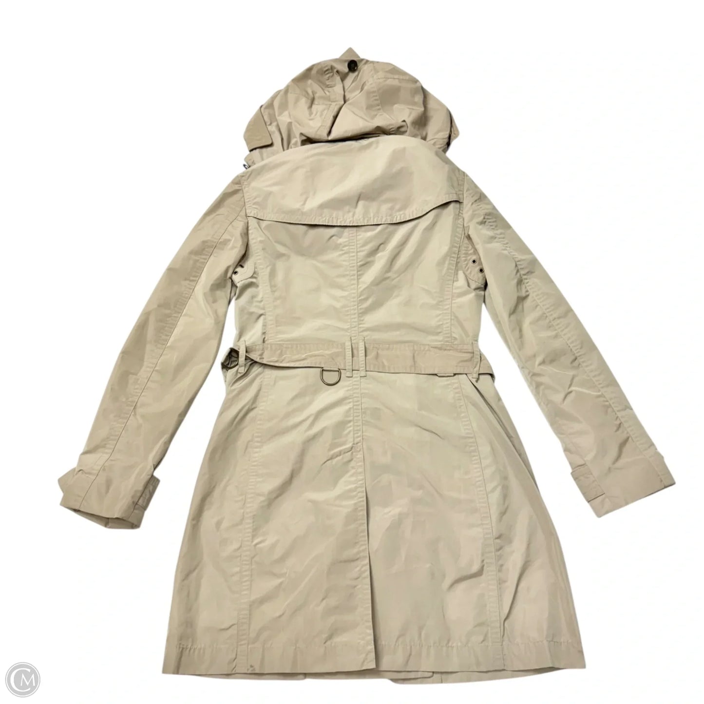 Coat Luxury Designer By Burberry In Tan, Size: S