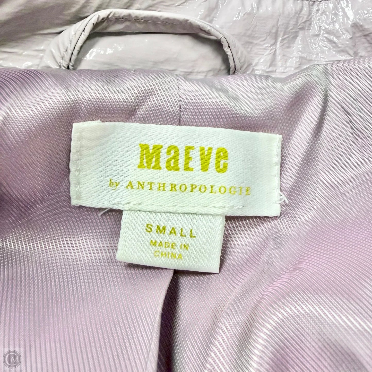 Coat Raincoat By Maeve In Purple, Size: S